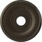 Ekena Millwork Berkshire PVC Ceiling Medallion (Canopies up to 7"), 16"OD x 3 1/2"ID x 1"P, Metallic Dark Bronze CMP16BECDB - alternate 1